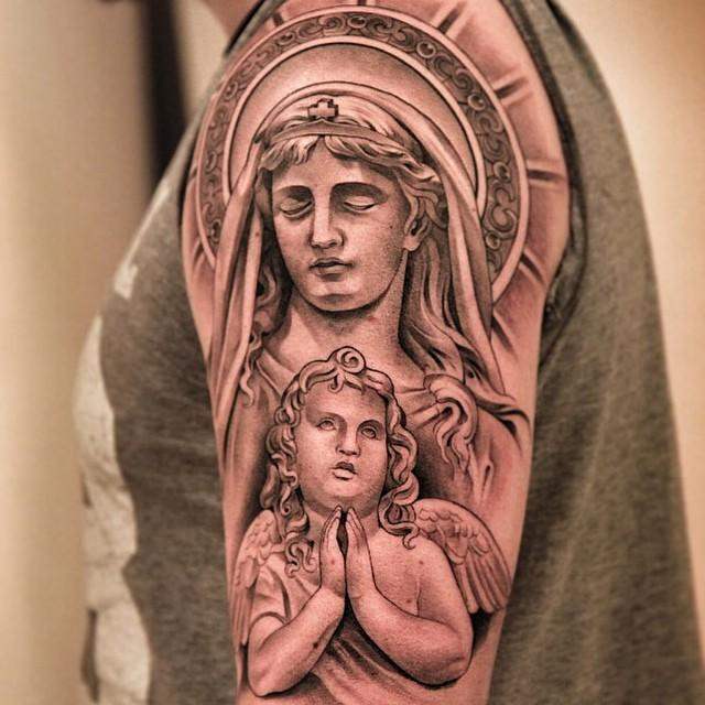 tatuaggio madonna maria 39