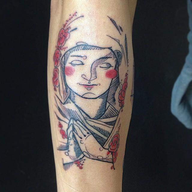 tatuaggio madonna maria 71