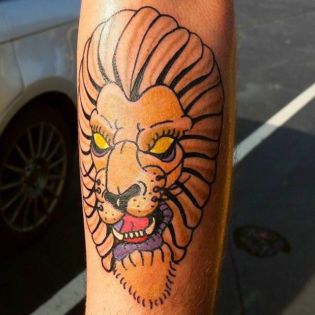tatuaggio leone 131