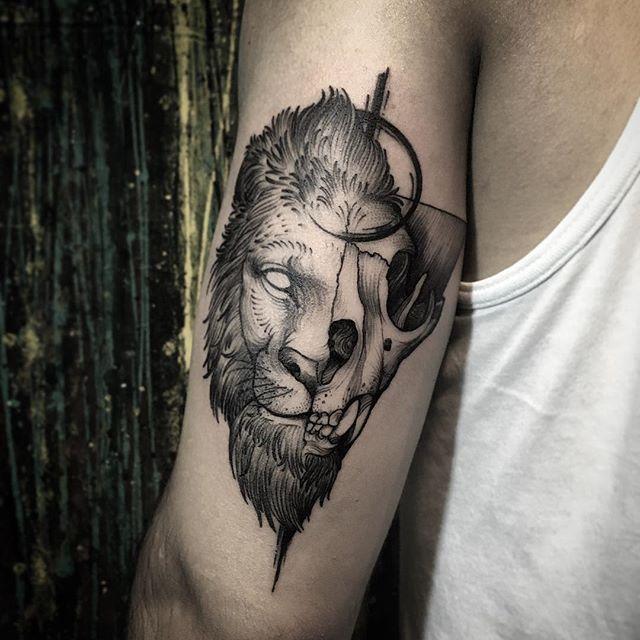 tatuaggio leone 33