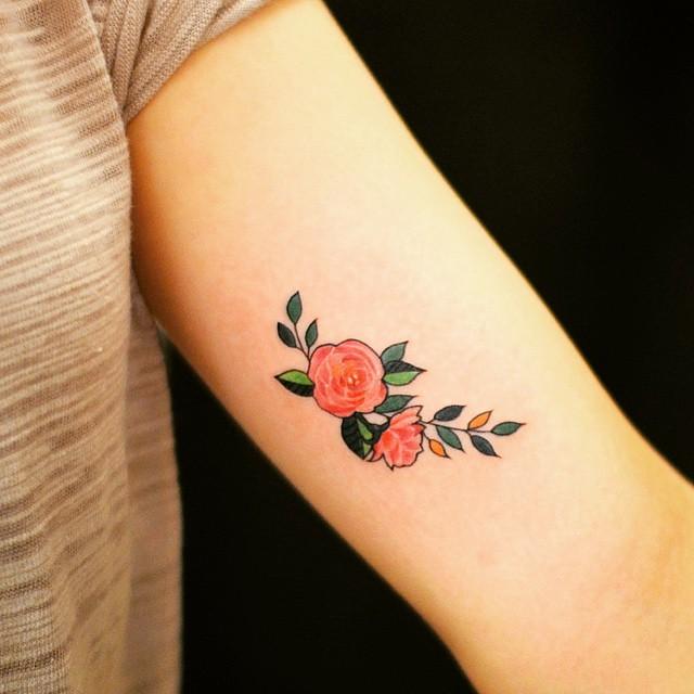 tatuaggio rosa 119