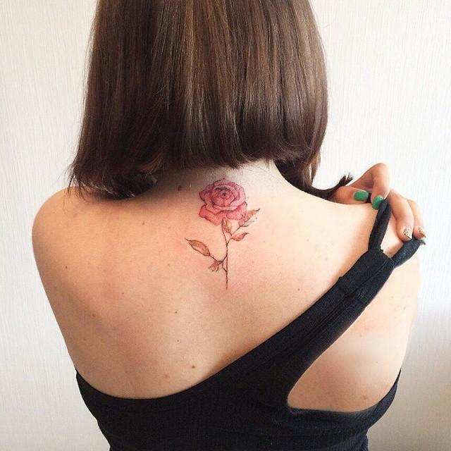 tatuaggio rosa 19