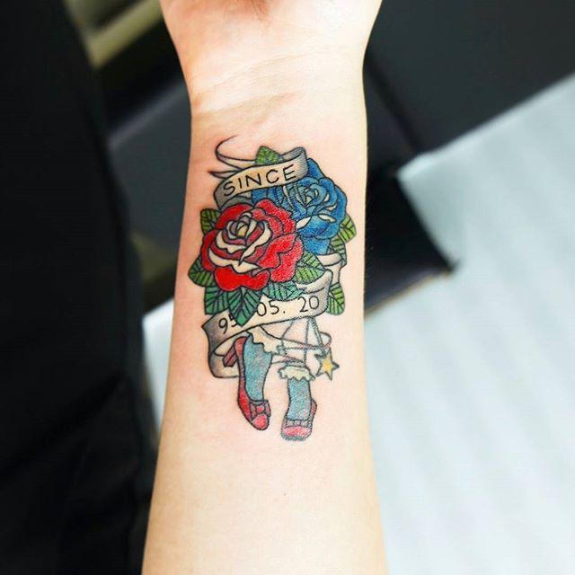 tatuaggio rosa 37