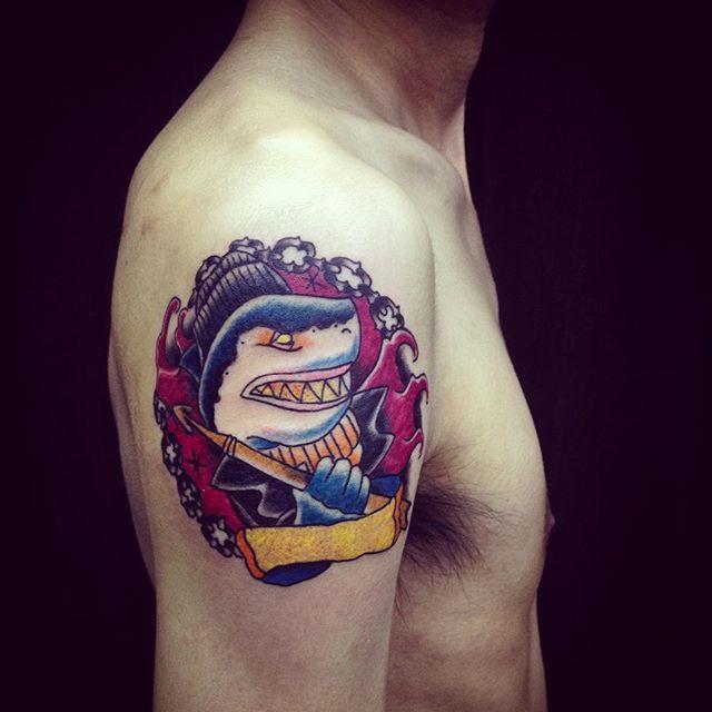 tatuaggio squalo 45