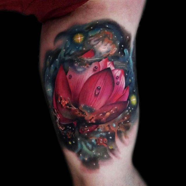 tatuaggio fiore di loto 61