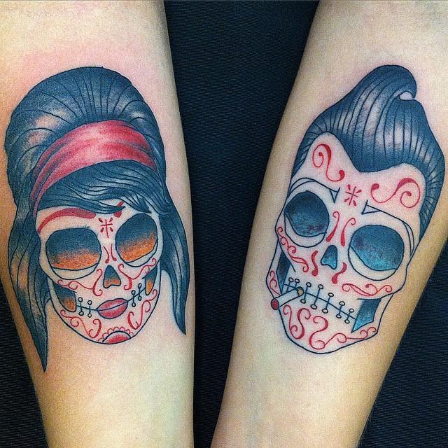 Canotta Tank Top Donna - Calavera Catrina Messico Tattoo