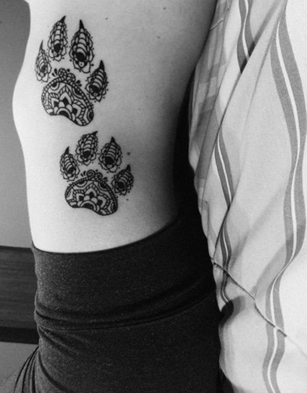 tatuaggio zampa di cane 01