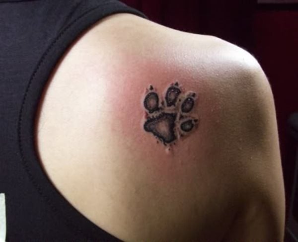 tatuaggio zampa di cane 121