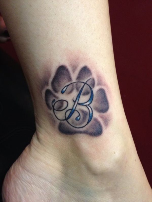 tatuaggio zampa di cane 163