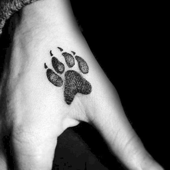 tatuaggio zampa di cane 245