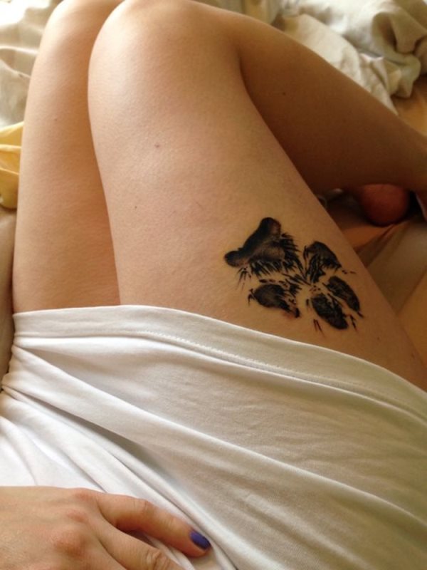 tatuaggio zampa di cane 27