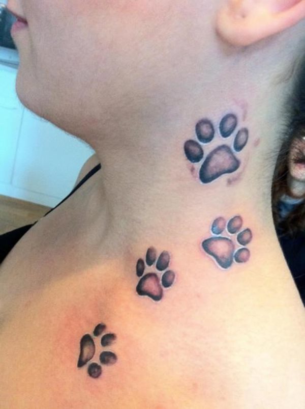 tatuaggio zampa di cane 79