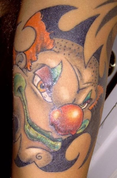 clown tattoo 1022