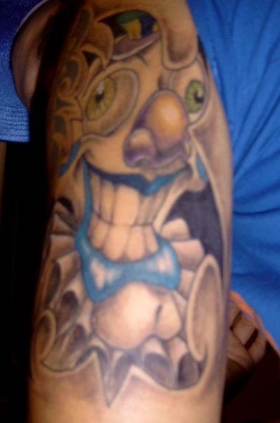 clown tattoo 1023