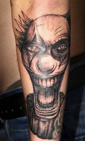 clown tattoo 1039