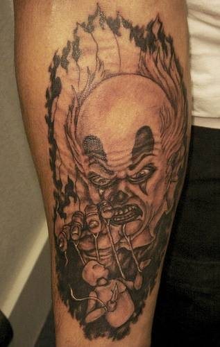 clown tattoo 1062