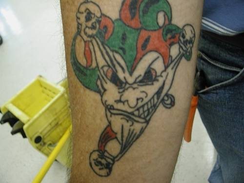 clown tattoo 1069
