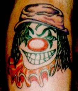 clown tattoo 1006