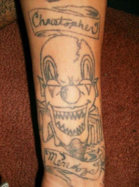 clown tattoo 1010