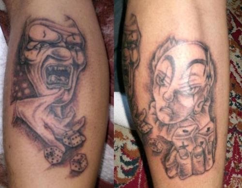 clown tattoo 1014