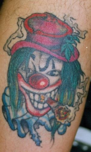 clown tattoo 1016