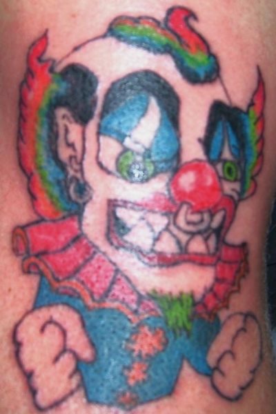 clown tattoo 1018