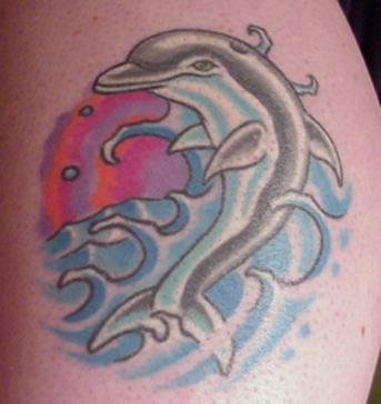 delphin tattoo 534