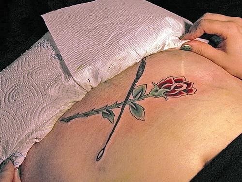rose tattoo 1054