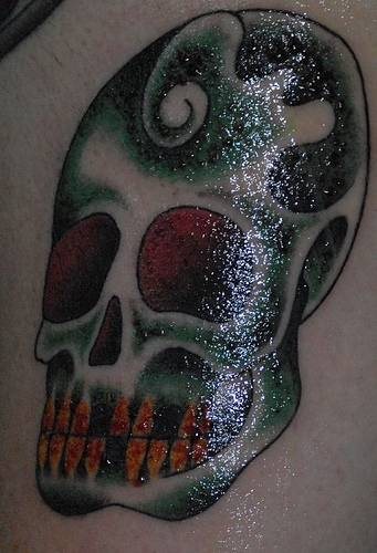 schadel tattoo 558
