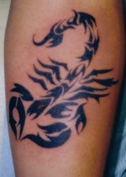 skorpion tattoo 1099