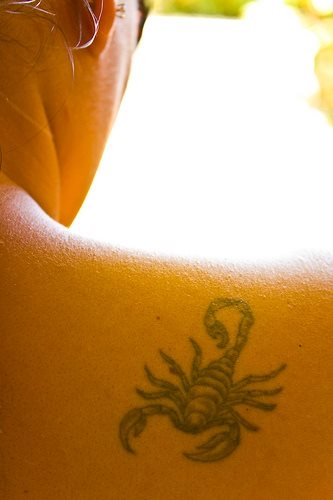 skorpion tattoo 1019