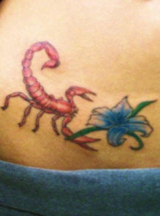 skorpion tattoo 1045
