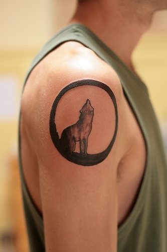 wolf tattoo 1014
