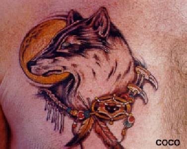 wolf tattoo 1015
