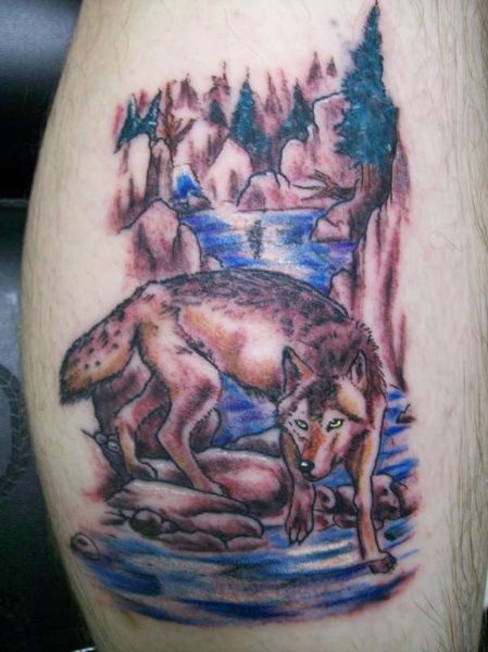 wolf tattoo 1016