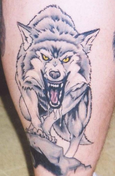 wolf tattoo 1019