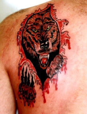 wolf tattoo 1025