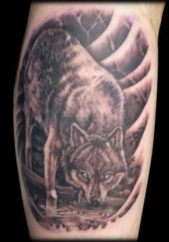 wolf tattoo 1027