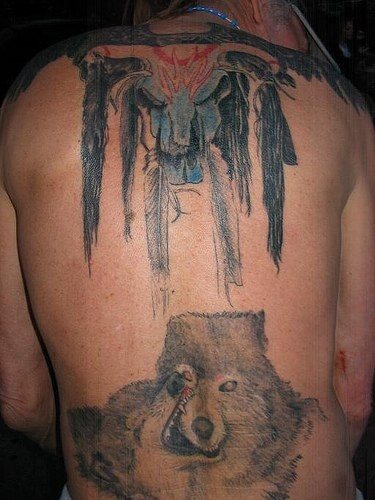 wolf tattoo 1032