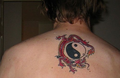 yin und yang tattoo 1046