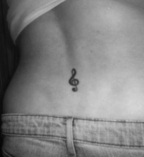 violinschlussel tattoo 11