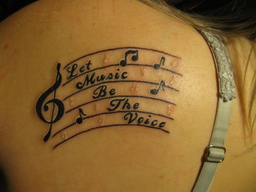 violinschlussel tattoo 25