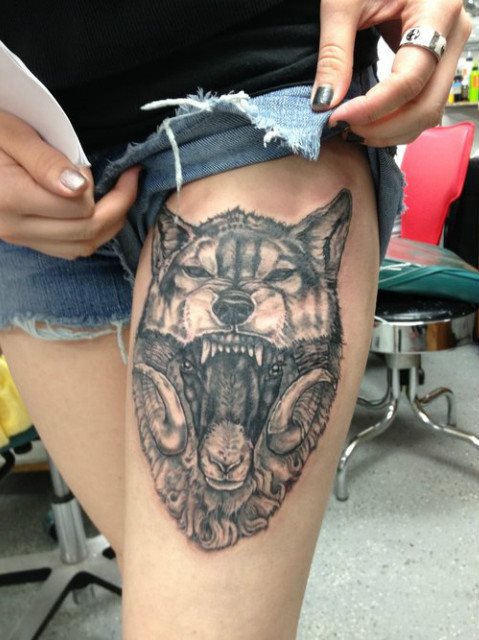 wolf tattoo 18