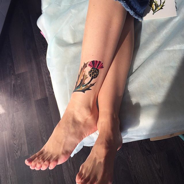 Frau Bein Tattoo 53