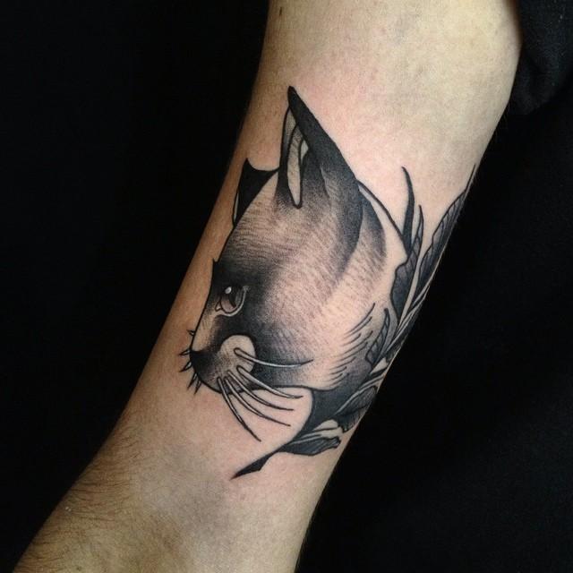 Katze Tattoo 107