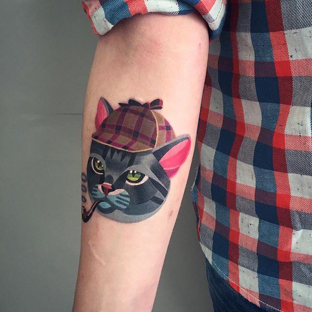 Katze Tattoo 125