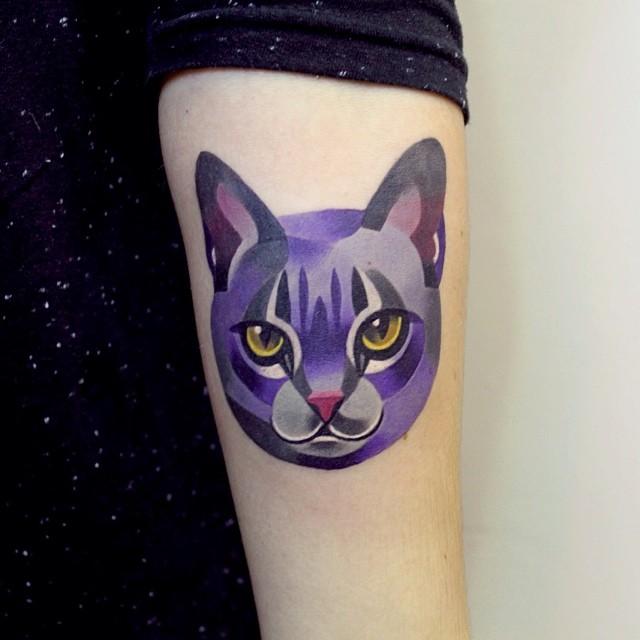 Katze Tattoo 127