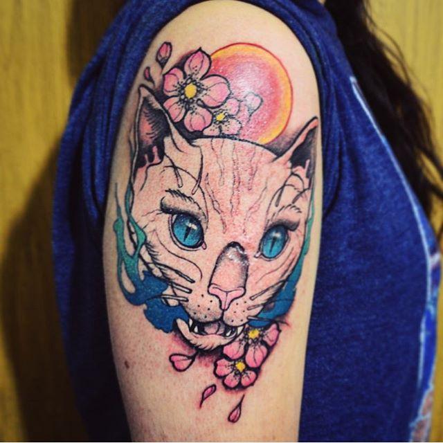 Katze Tattoo 133