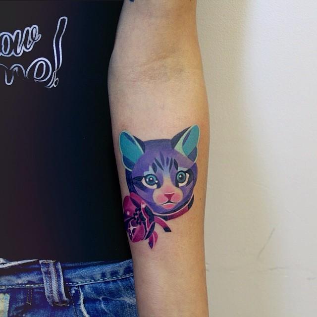 Katze Tattoo 155