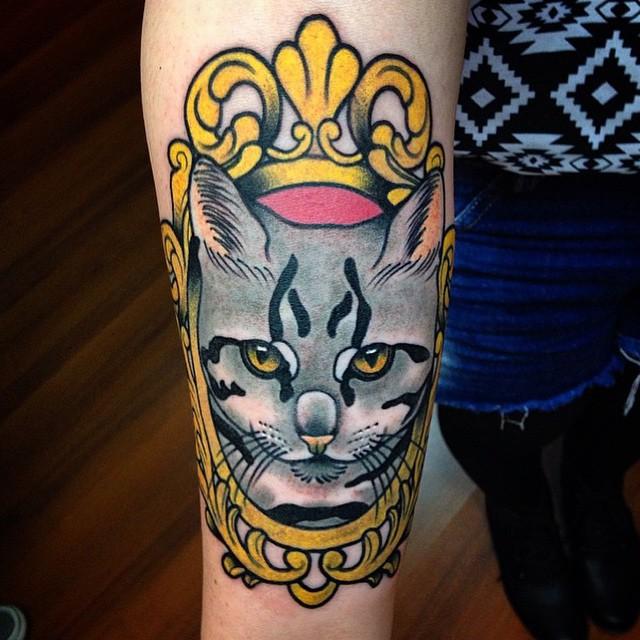 Katze Tattoo 157